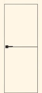 Межкомнатная дверь PX-19 черная кромка с 4-х ст. Магнолия