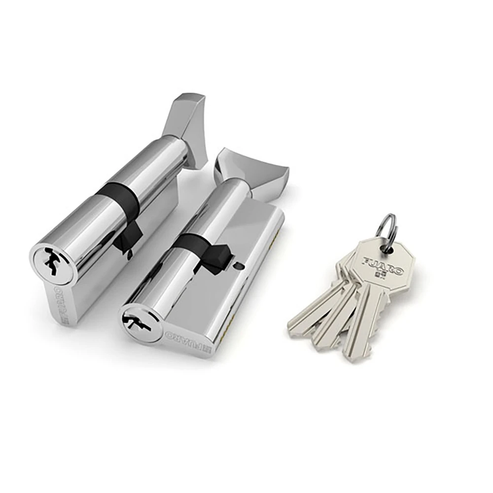 Фото Цилиндровый механизм (100 CM/80) 1000CMKnob80(35+10+35) CP хром 3Key с вертушкой