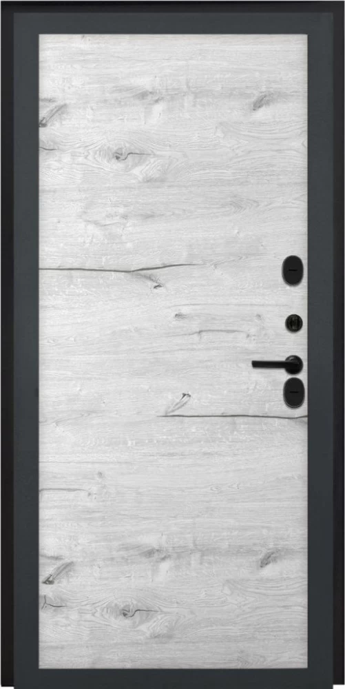 Входная дверь ДвериПРО L-3b Без фрезеровки Дуб арктик горизонт DPRO195655 внутренняя сторона