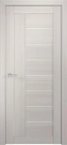 Межкомнатная дверь ЛУ-17 белёный дуб (стекло сатинат, 900x2000)