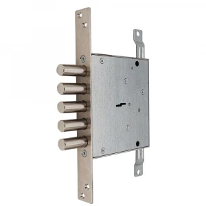 Замок врезной сувальдный ЗВ8 140.1.0 с тягами, 5 кл. (ключ 80 мм)