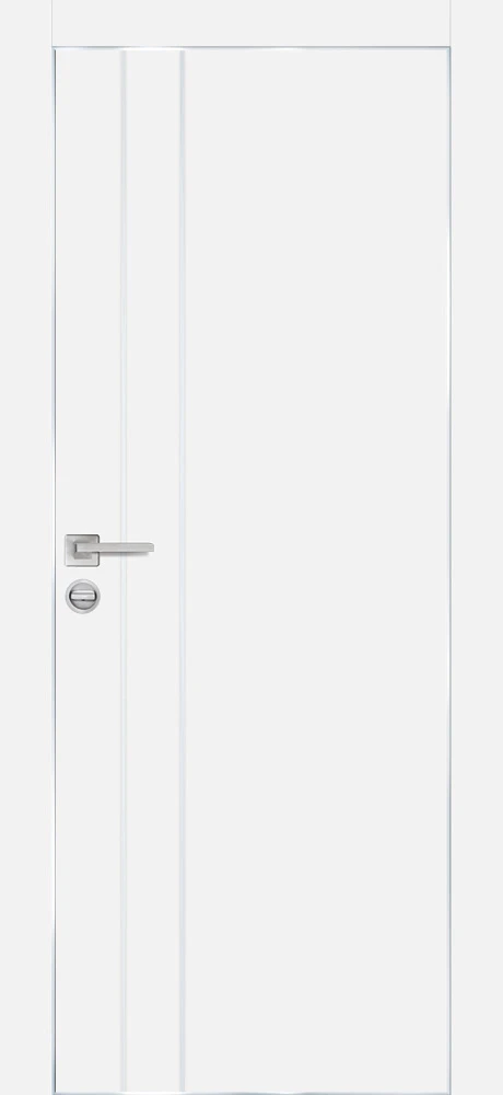 Фото Межкомнатная дверь PX-14  AL кромка с 4-х ст. Белый матовый
