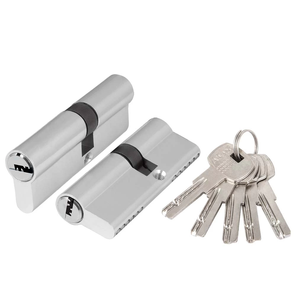 Фото Цилиндровый механизм (AZ200/80) AZ2000Key80 (35+10+35) CP хром