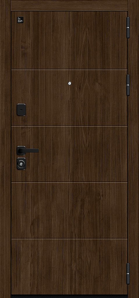 Входная дверь Райт Pecan/Cappuccino Melinga BR5637 внешняя сторона