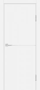Межкомнатная дверь P-19 AL молдинг Белый матовый